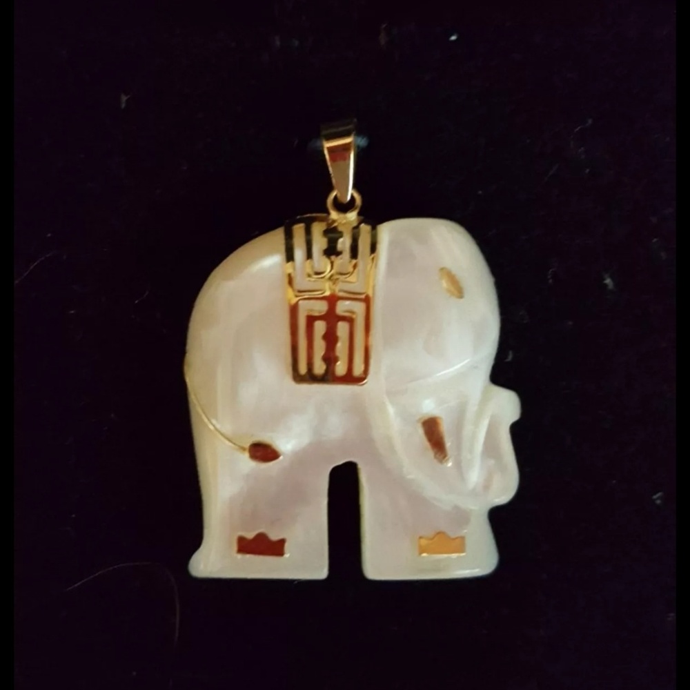 White Jade Elephant