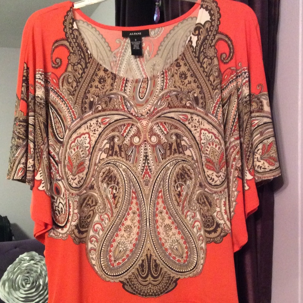 Paisley print top