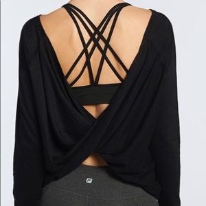 RARE Fabletics Swing Back Top, Open Back!