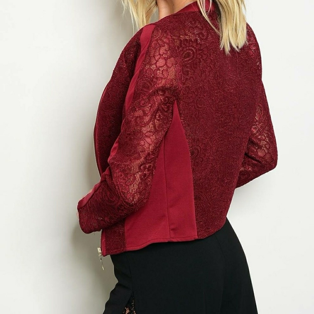 Lace wine jacket - Picture 2 of 8