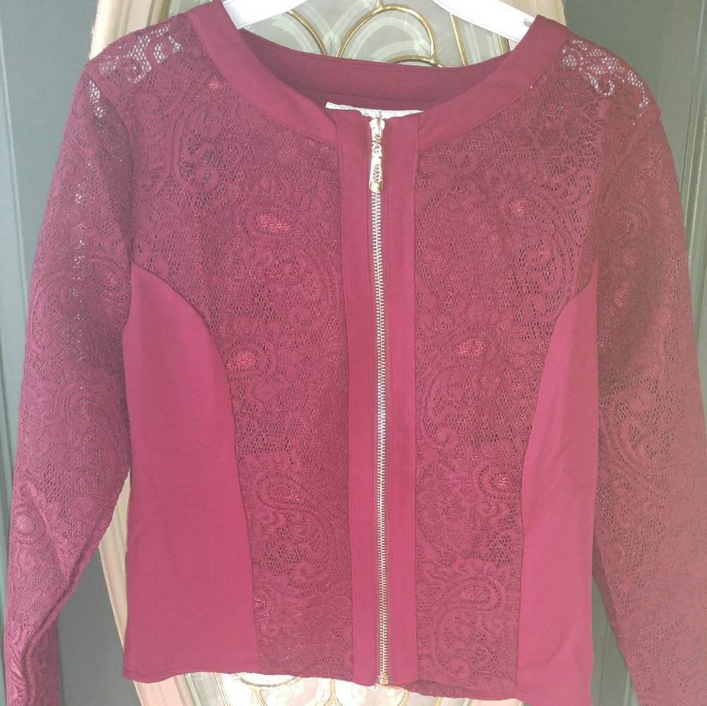 Lace wine jacket - Picture 3 of 8