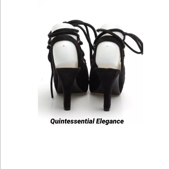 Chanel Black Suede Heels - Picture 5 of 7