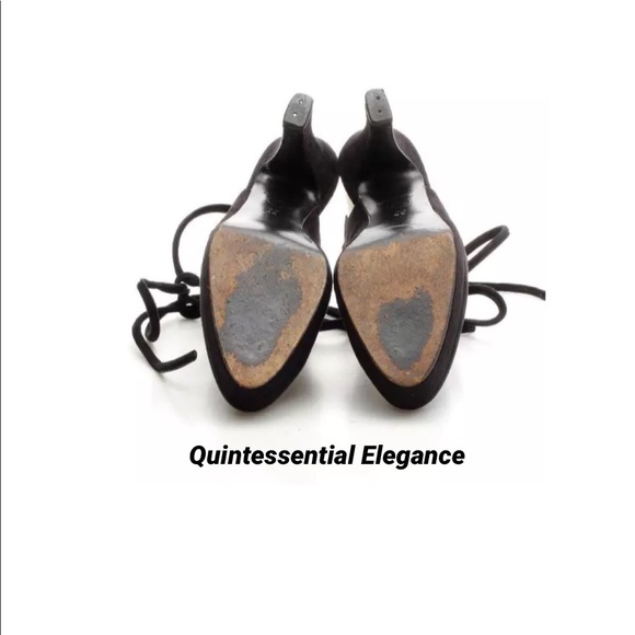 Chanel Black Suede Heels - Picture 6 of 7