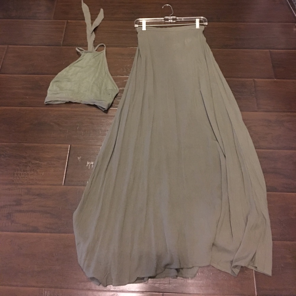Lulus halter skirt set
