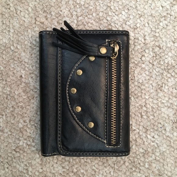 Black leather wallet - Picture 1 of 4
