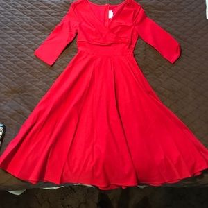 Pin up couture red dress