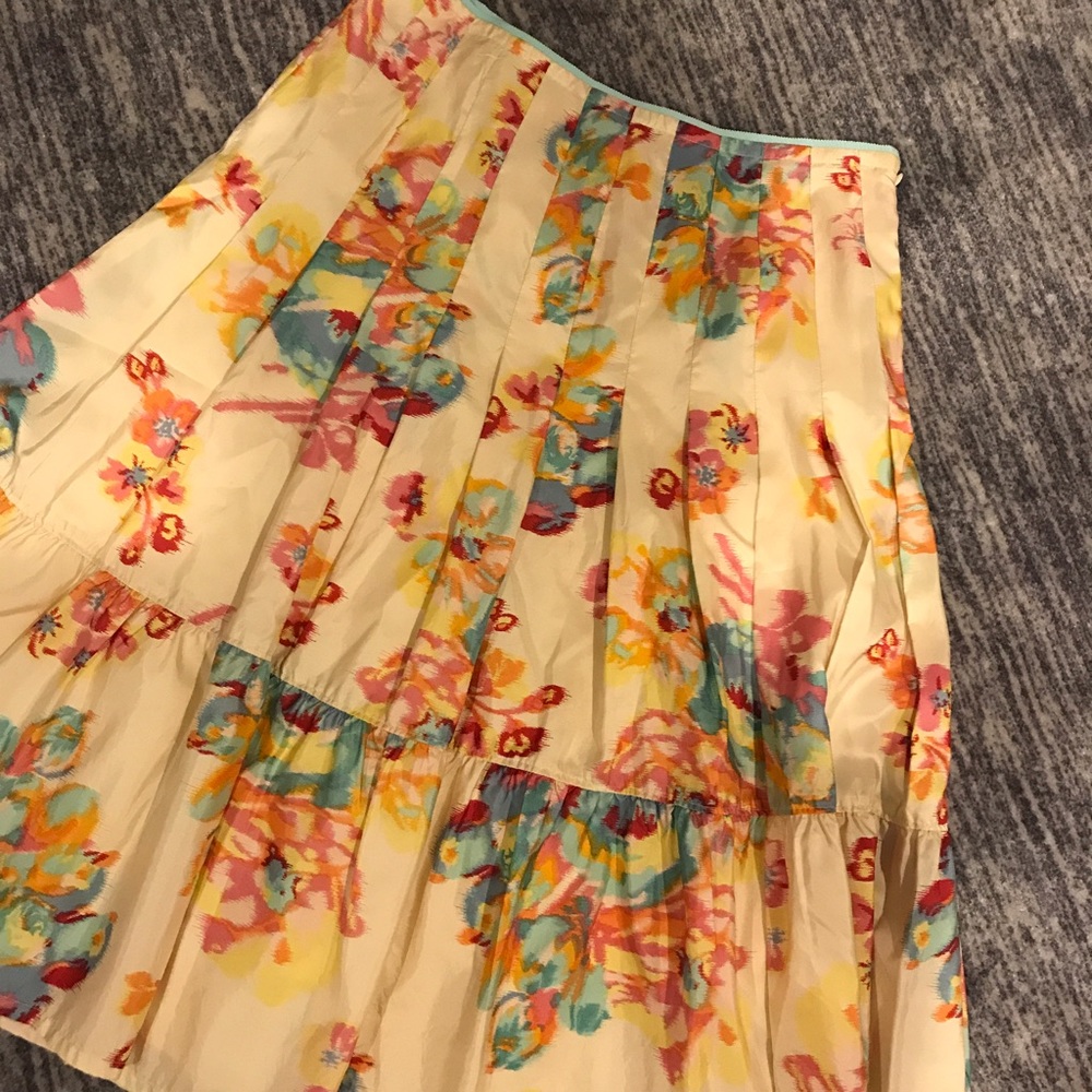 NWT banana republic floral midi skirt