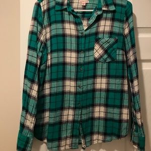 Hunter green Merona flannel.