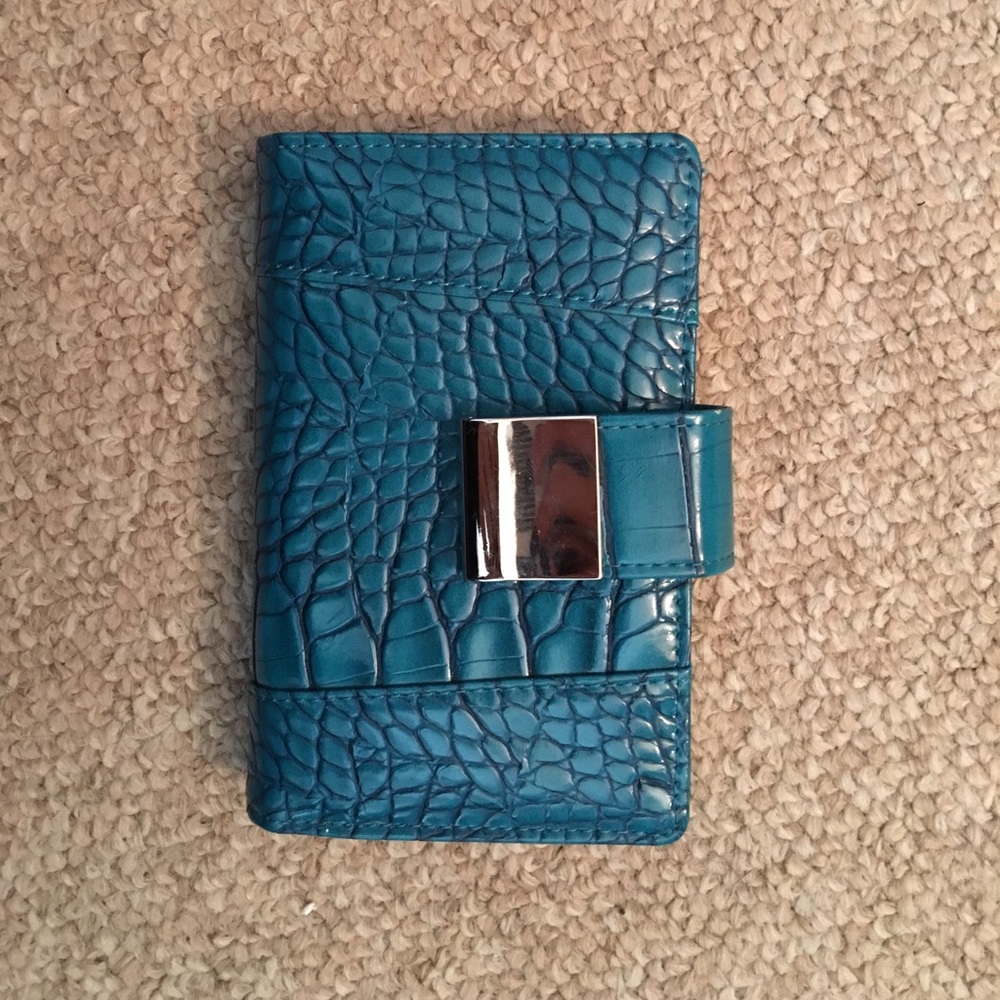 Teal Crocodile wallet
