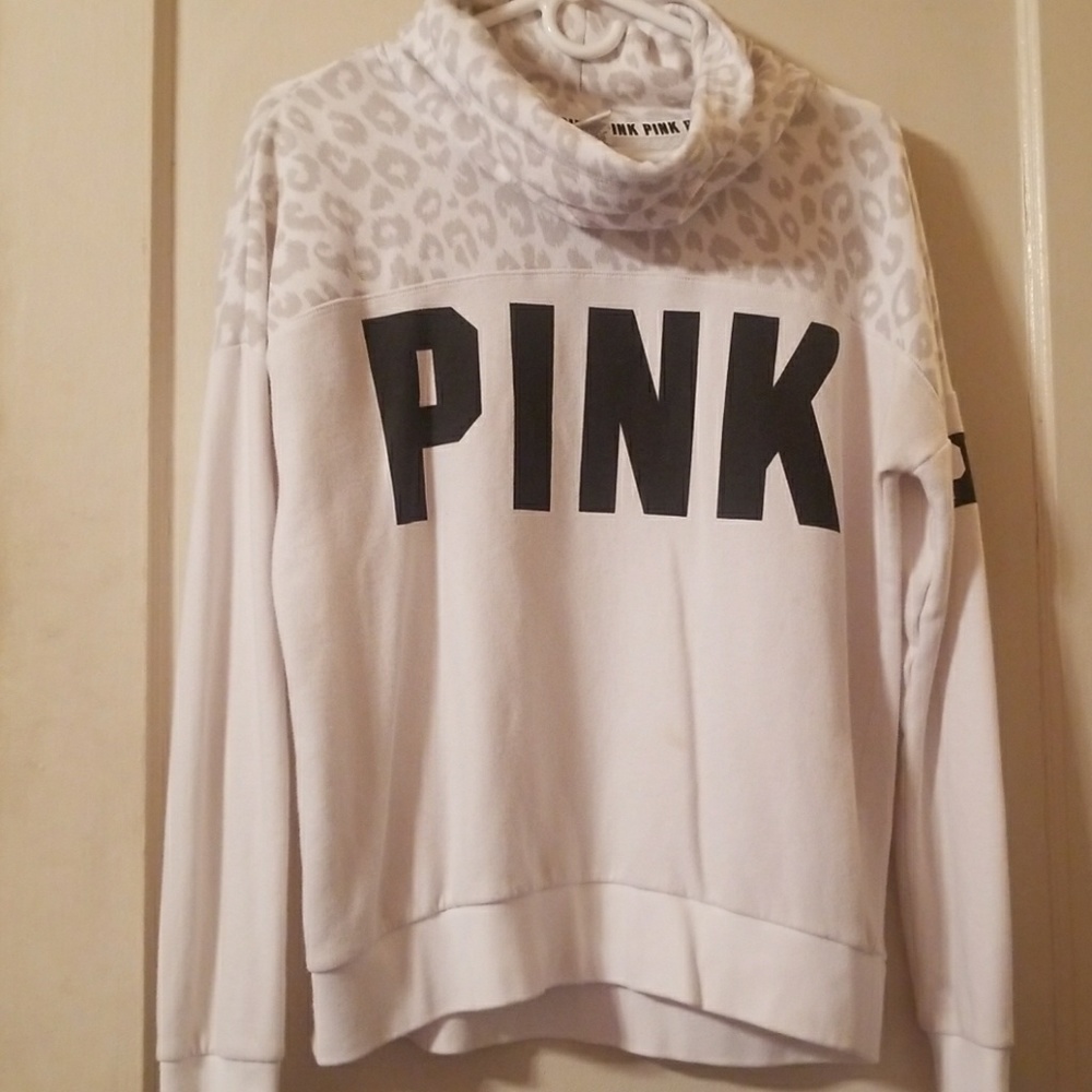 Victoria's secret pink infinity neck leopard