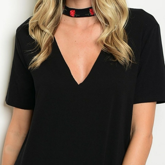 Black choker top - Picture 2 of 5