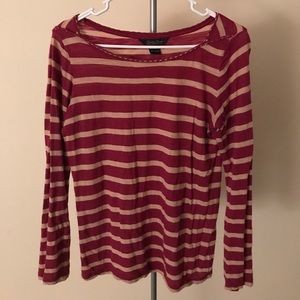 Lucky Brand Striped Long-Sleeved Top