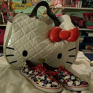 Hello Kitty Handbag and Hello Kitty Shoes