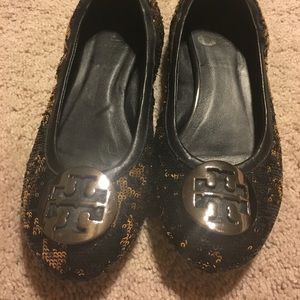 Tory Butch sequin flats