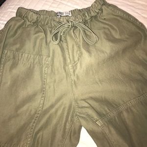 Green Zara Army Green Pants