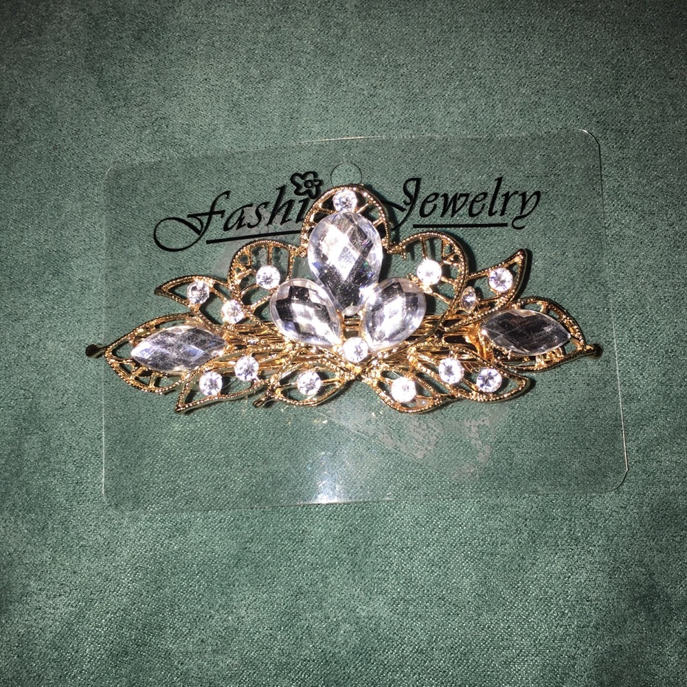 Stone Flower Barrette