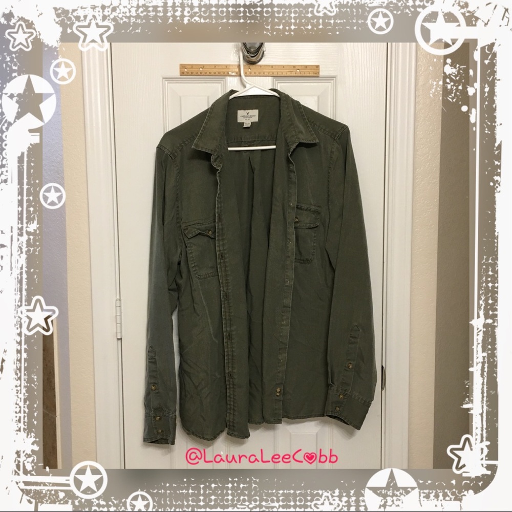 American Eagle XL long sleeve button down shirt