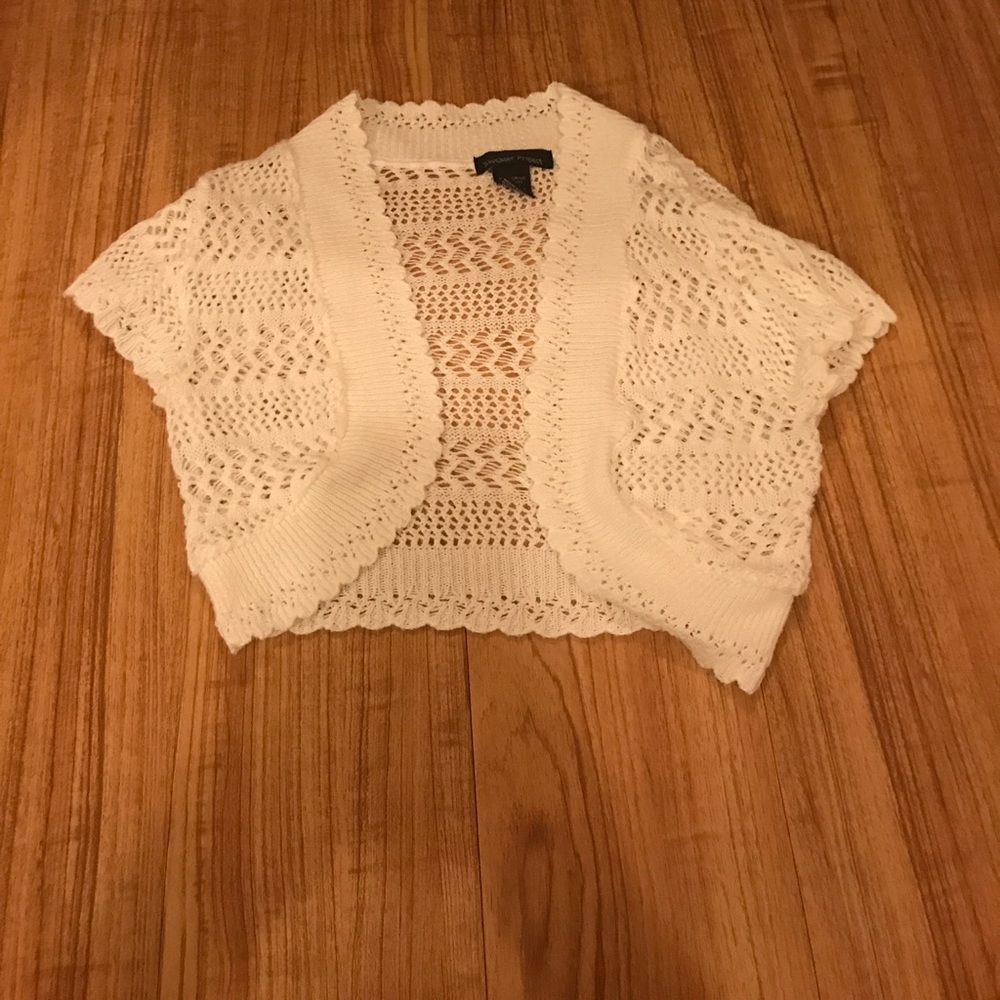 Knit short sleeve cover up