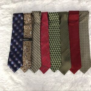 Lot of 8 100% Silk Ties