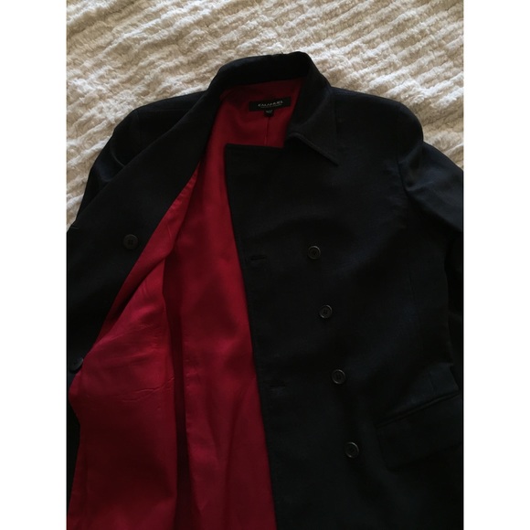 Double Button-Down Jacket w/ Red Silk Interior - Picture 2 of 8