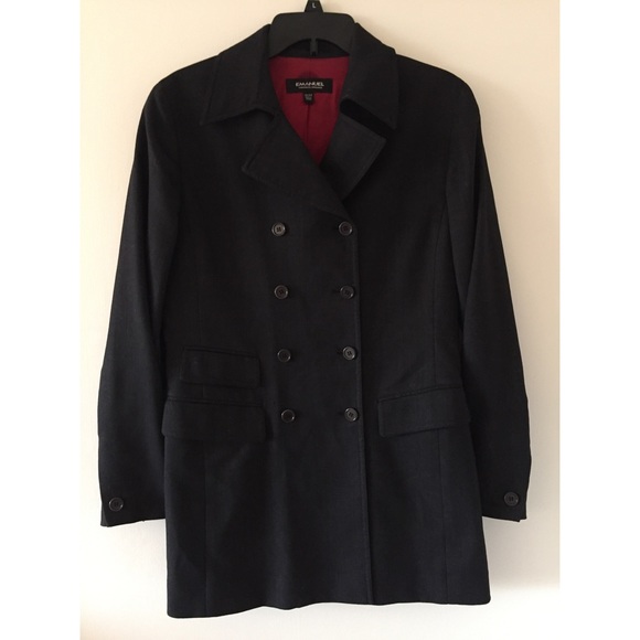 Double Button-Down Jacket w/ Red Silk Interior - Picture 5 of 8