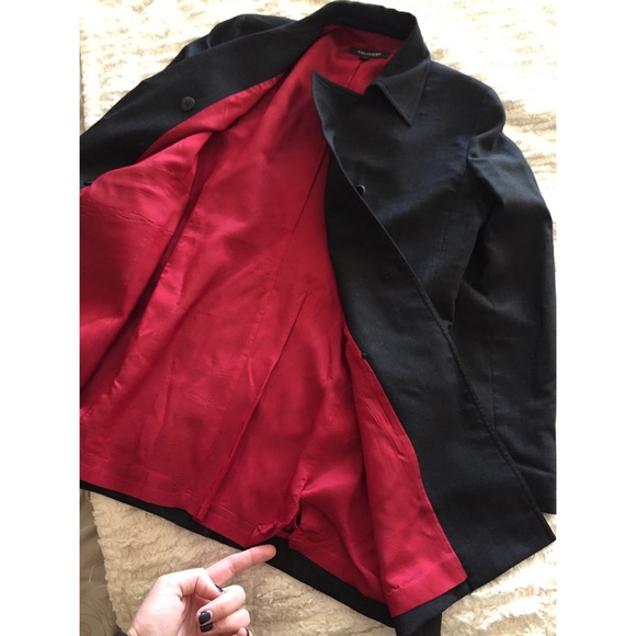 Double Button-Down Jacket w/ Red Silk Interior - Picture 8 of 8