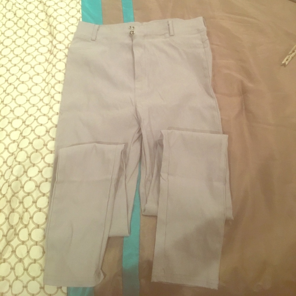 Grey stretch jeggings