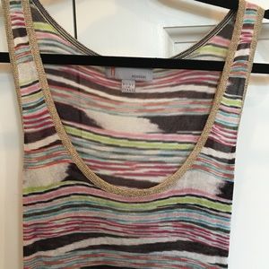M MISSONI MULTICOLOR KNIT TANK!