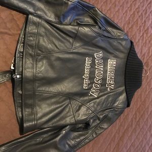 Harley Davidson leather riding jacket. Wore once