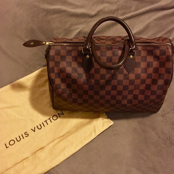 Louis Vuitton Handbags - AUTHENTIC Louis Vuitton Speedy 35 - Damier Ebene