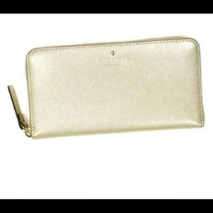 Kate spade gold wallet