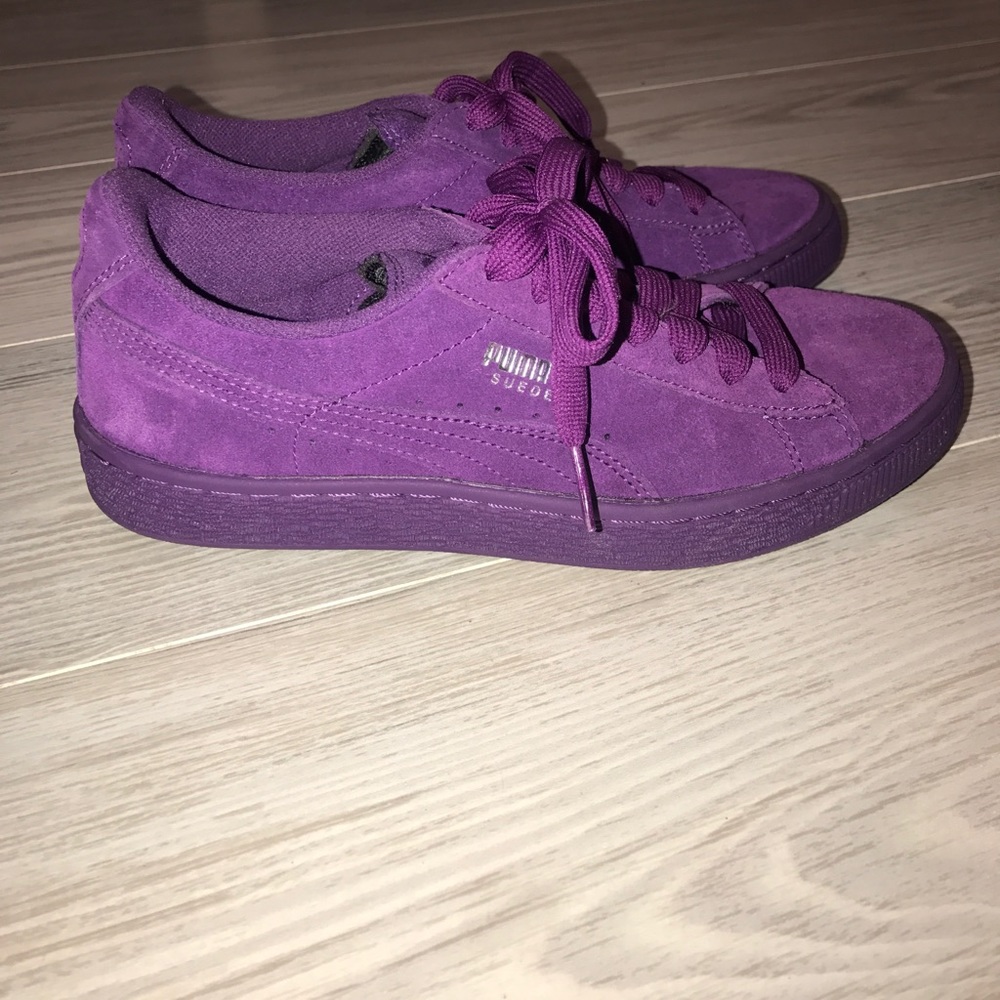 Purple Suede Pumas