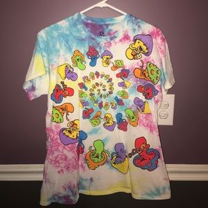 Tie dye mushroom t-shirt