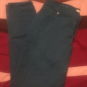 Old Navy Sweetheart Teal Jeans size 16