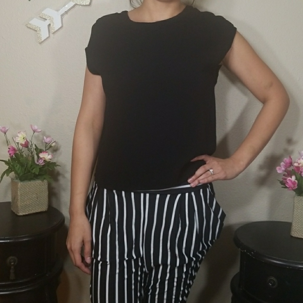 Black casual blouse