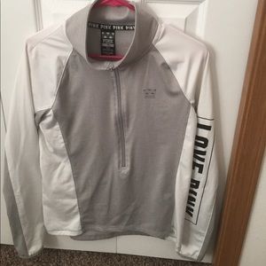 Pink half zip sweater