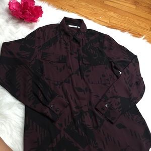 Halogen Long Sleeve Button Down Blouse Sz Small