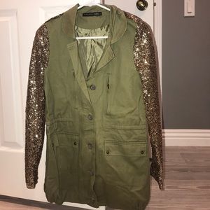 Faubourgh Du Temple Army Green Jacket
