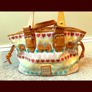 Dooney & Bourke Rainbow Heart Satchel