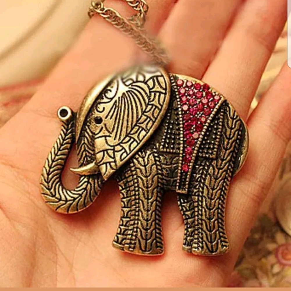 Bohemian Style Elephant Hindu Necklaces