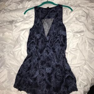 Navy romper