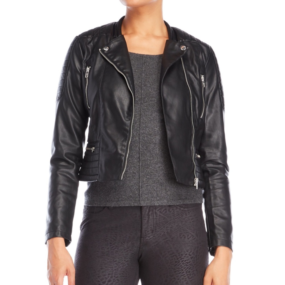 Faux leather moto jacket! NWT!! 💫PRICE DROP💫