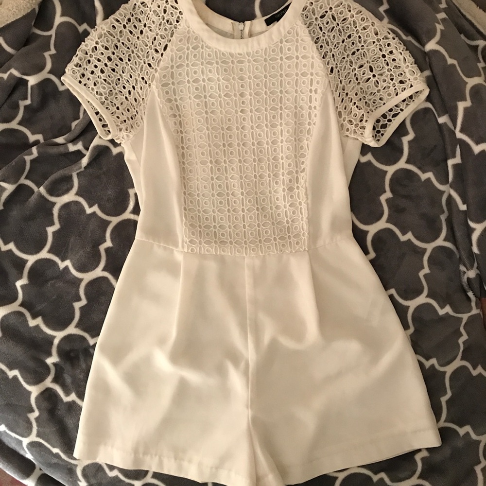 White Forever 21 Romper