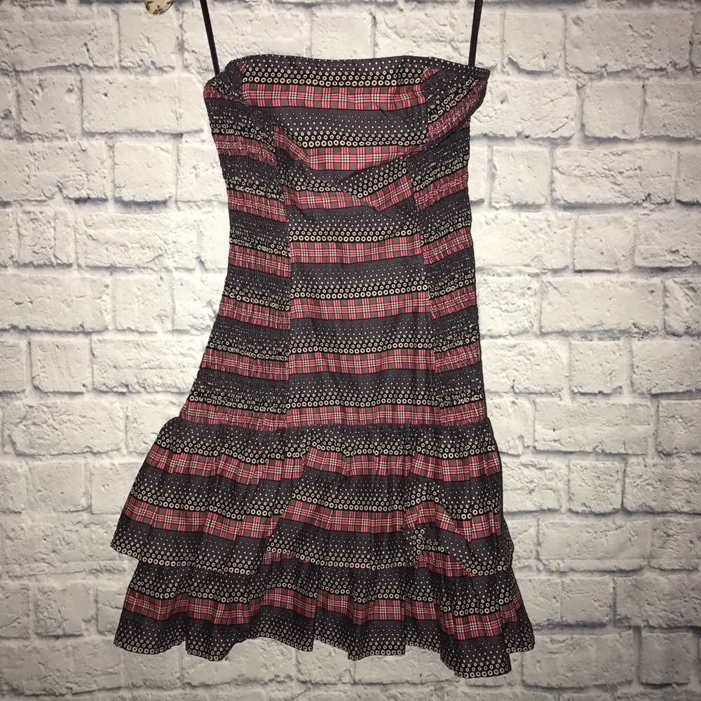 French Connection strapless ruffle dress