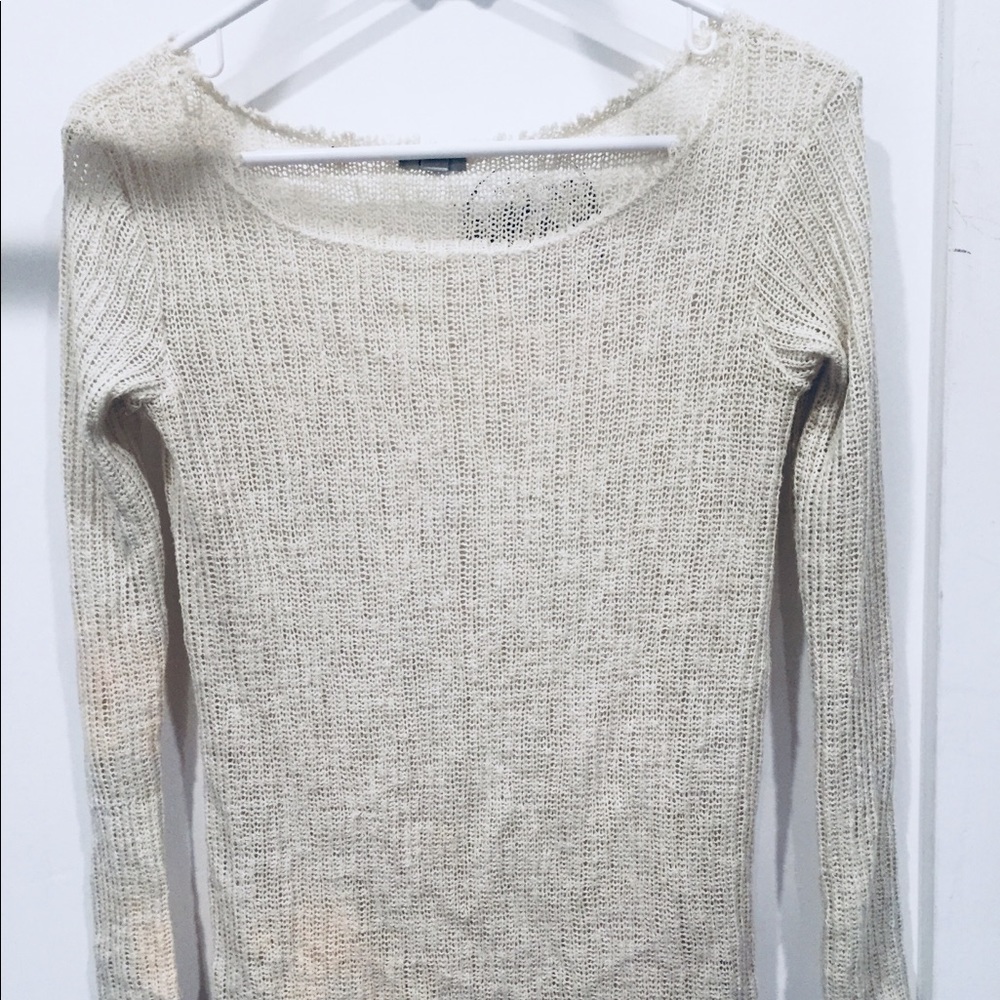 Off-white knitted sweater