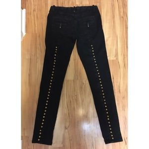 Twenty 8 Twelve Black Button Up Skinny Jeans 27