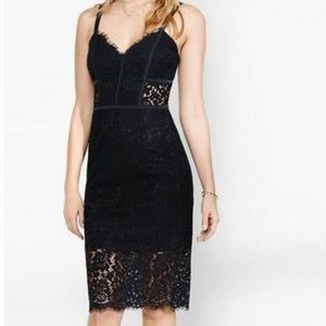 Black lace midi dress Black lace midi dress