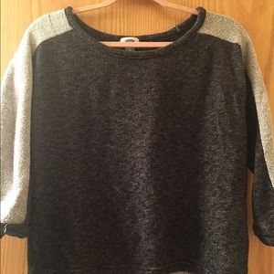 Gray Crop Sweatshirt