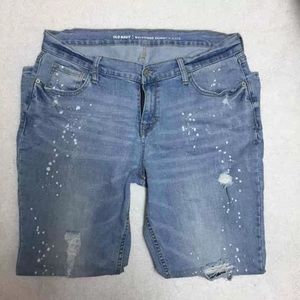 Distressed Boyfriend Skinnies