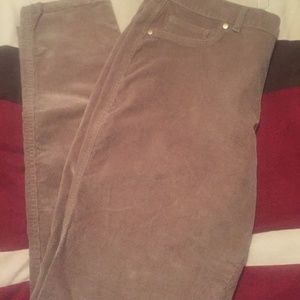 New York and Co Kahki Corduroy Pants SIze 14